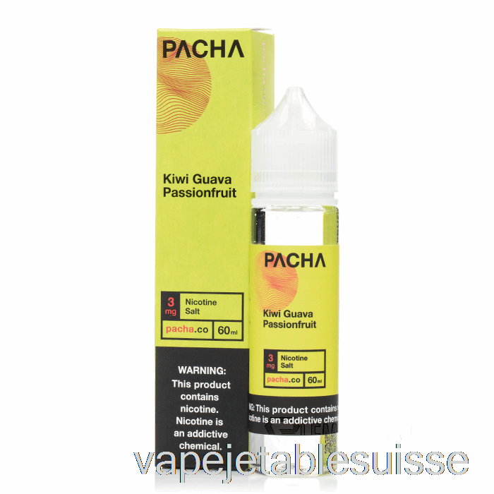 Vape Suisse Kiwi Goyave Fruit De La Passion - Pacha - 60ml 3mg